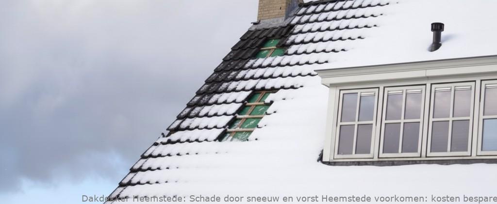 Schade door sneeuw en vorst Heemstede voorkomen: kosten besparen